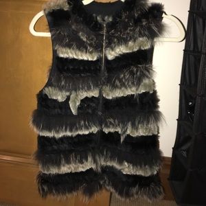 Faux fur vest